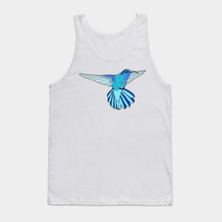 Blue Hummingbird Tank Top